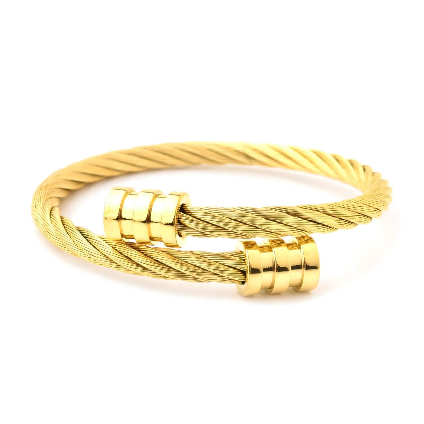Bracelet, 18K Gold Plated Steel