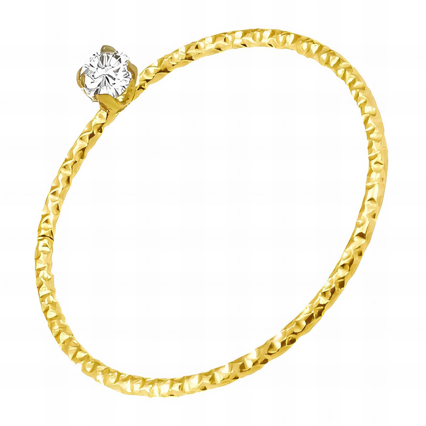 Ring, 18K Gold Plated Steel