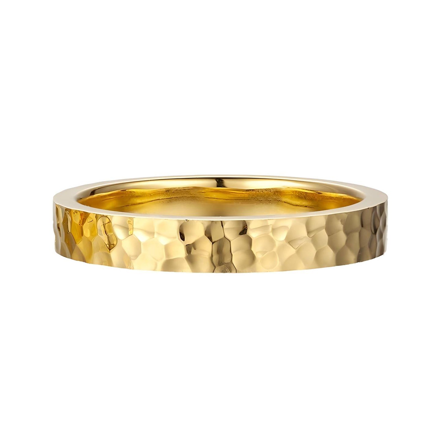 Ring, 18K Gold Plated Steel