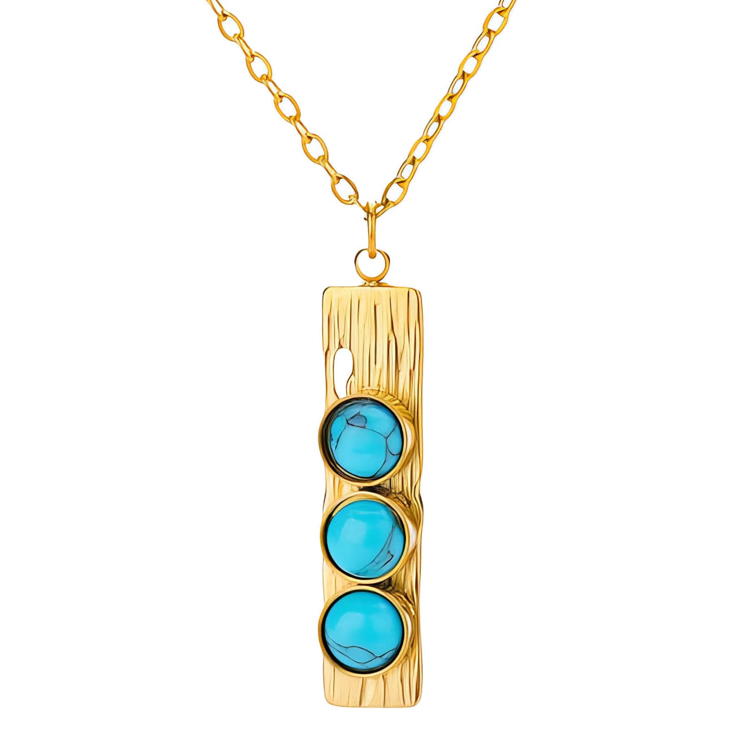 Necklace, 18K Gold Plated Steel – Luxoroia Dainty Waterproof Gold-Plated Jewelry