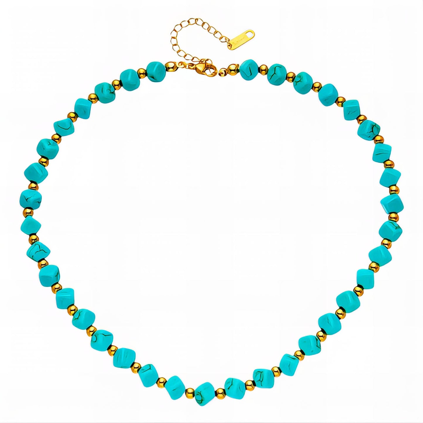 Necklace, 18K Gold Plated Steel