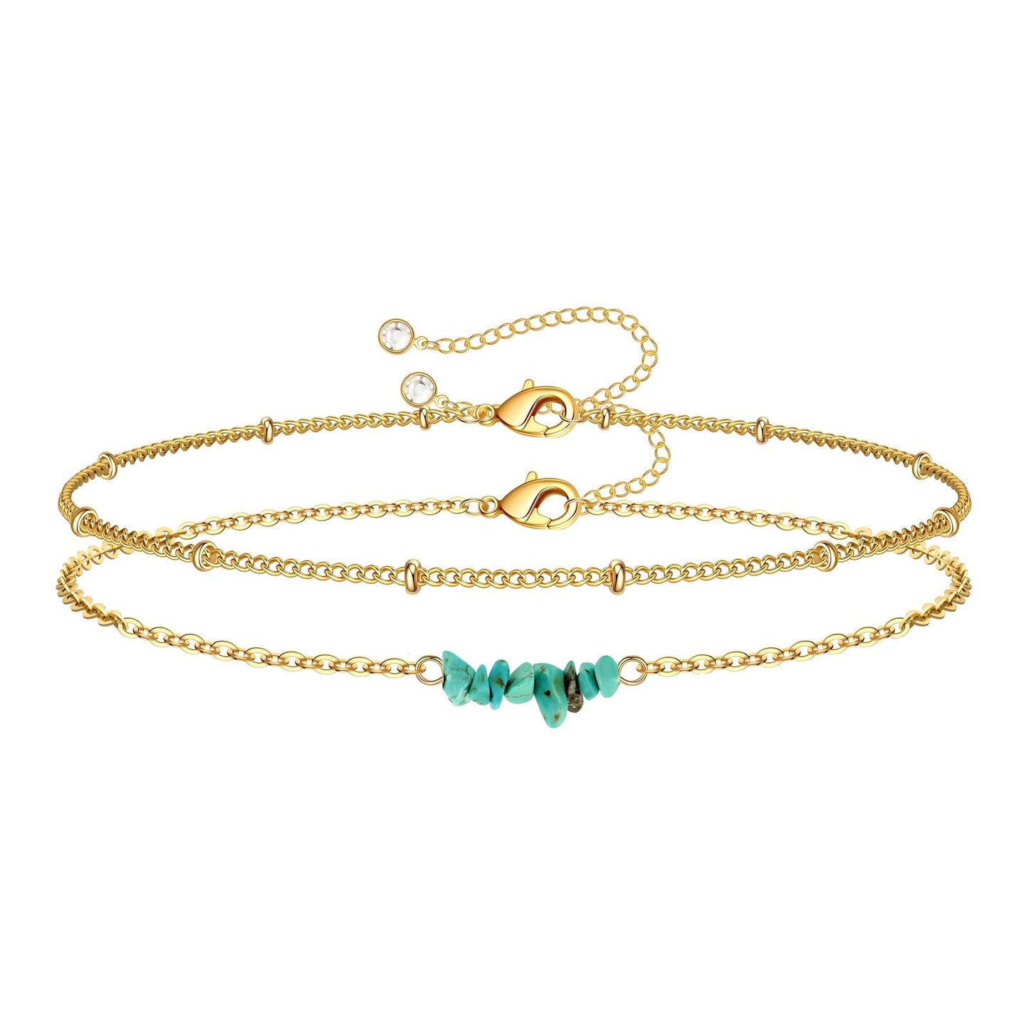 Bracelet, 18K Gold Plated Steel