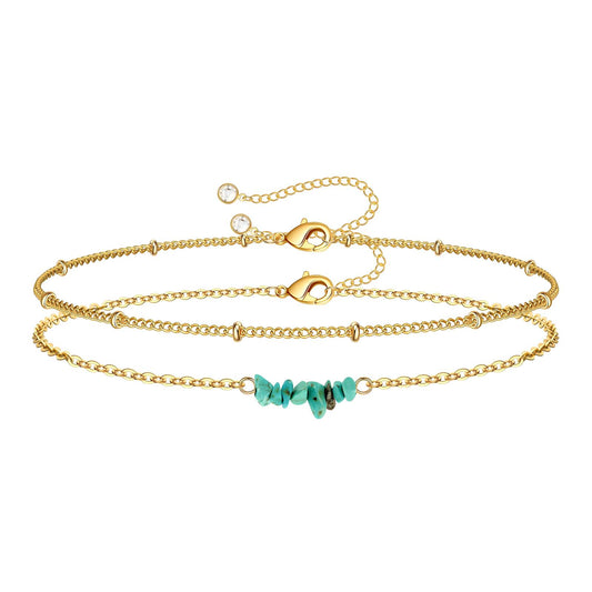 Bracelet, 18K Gold Plated Steel