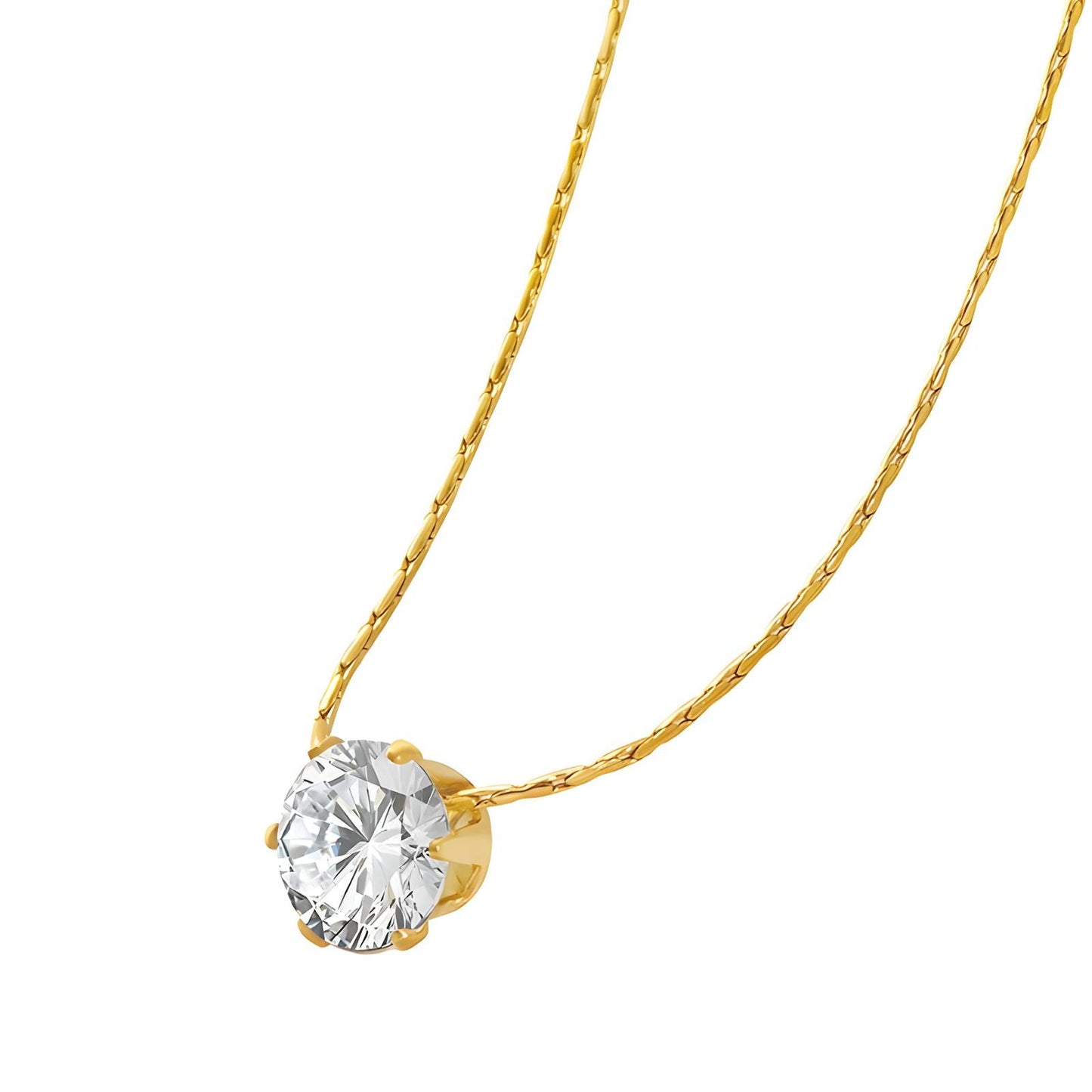 Necklace, 18K Gold Plated Steel