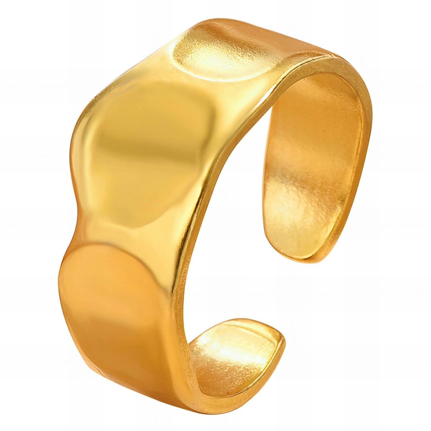 Ring, 18K Gold Plated Steel