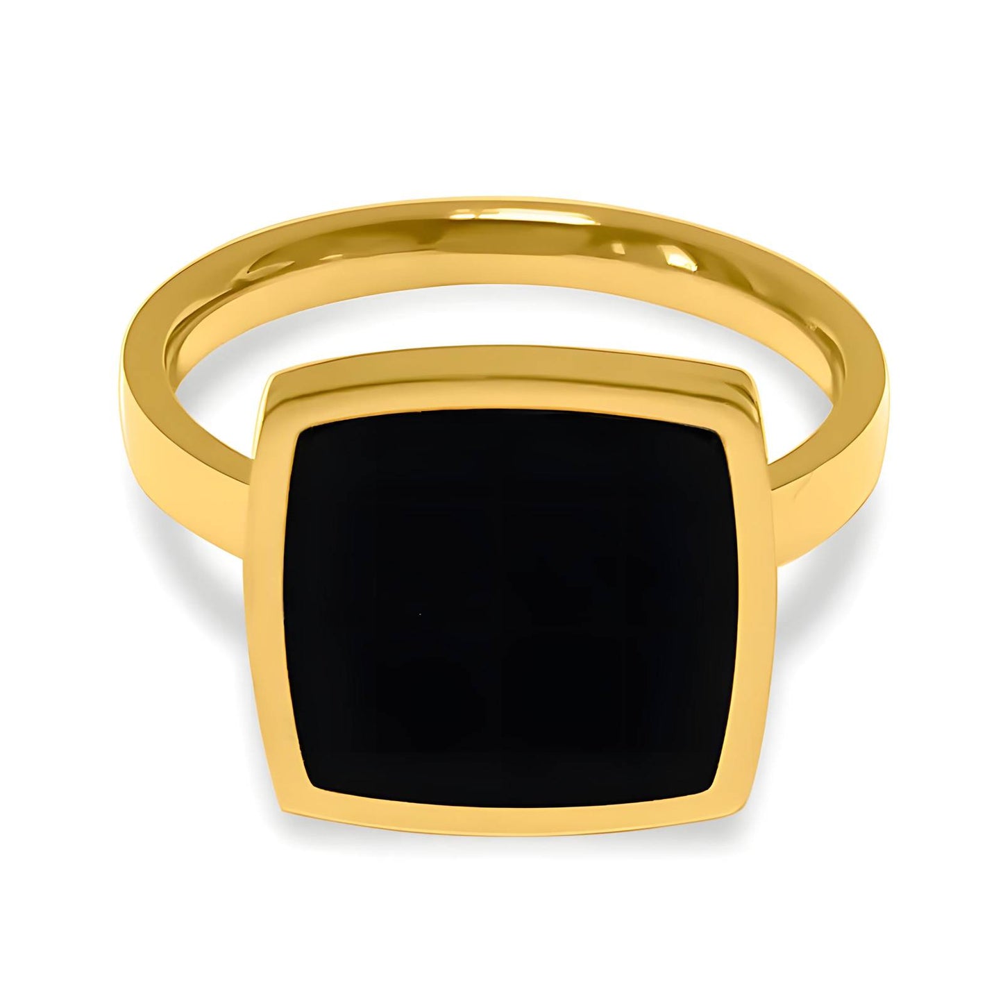 Ring, 18K Gold Plated Steel