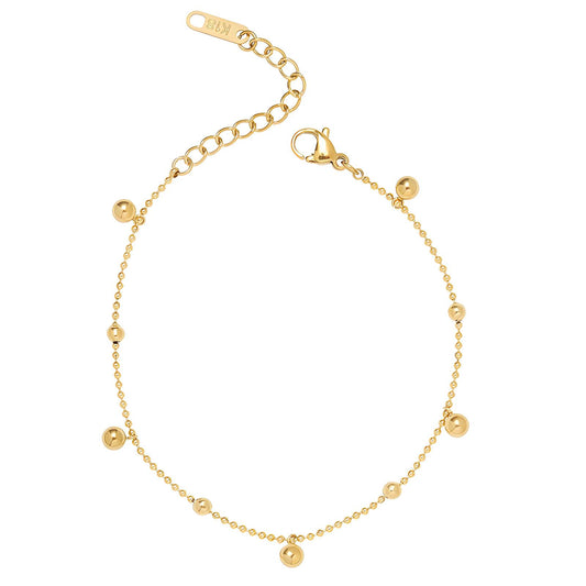 Bracelet, 18K Gold Plated Steel