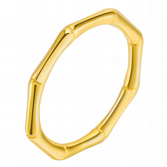 Ring, 18K Gold Plated Steel