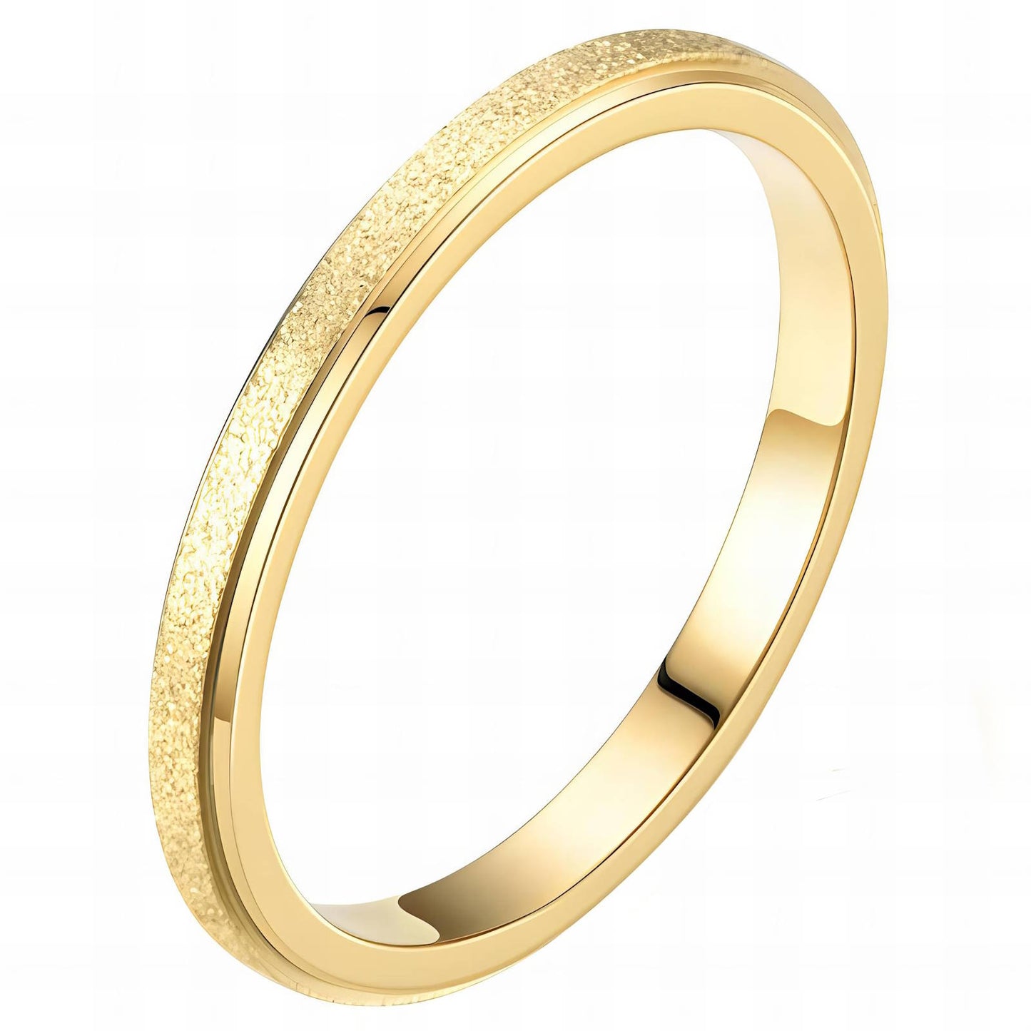 Ring, 18K Gold Plated Steel