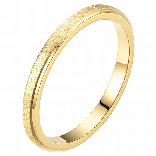 Ring, 18K Gold Plated Steel