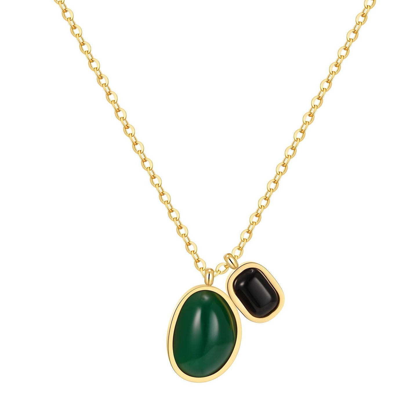 Necklace, 18K Gold Plated Steel