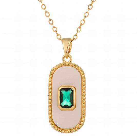 Necklace, 18K Gold Plated Steel