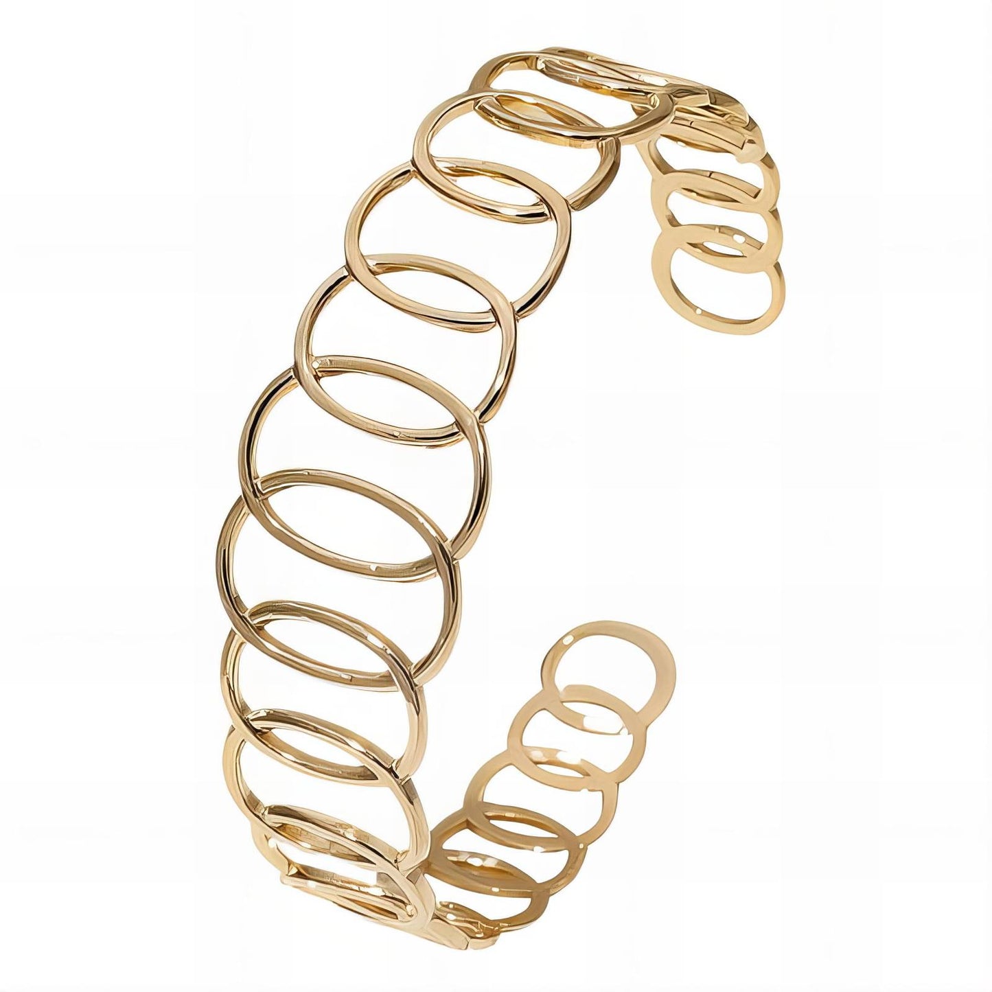 Bracelet, 18K Gold Plated Steel