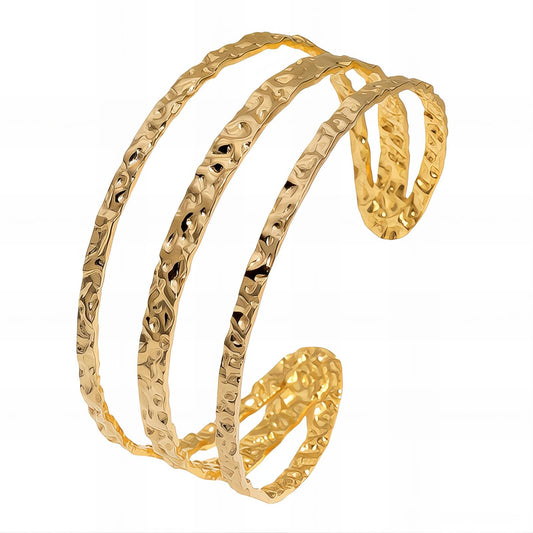 Bracelet, 18K Gold Plated Steel