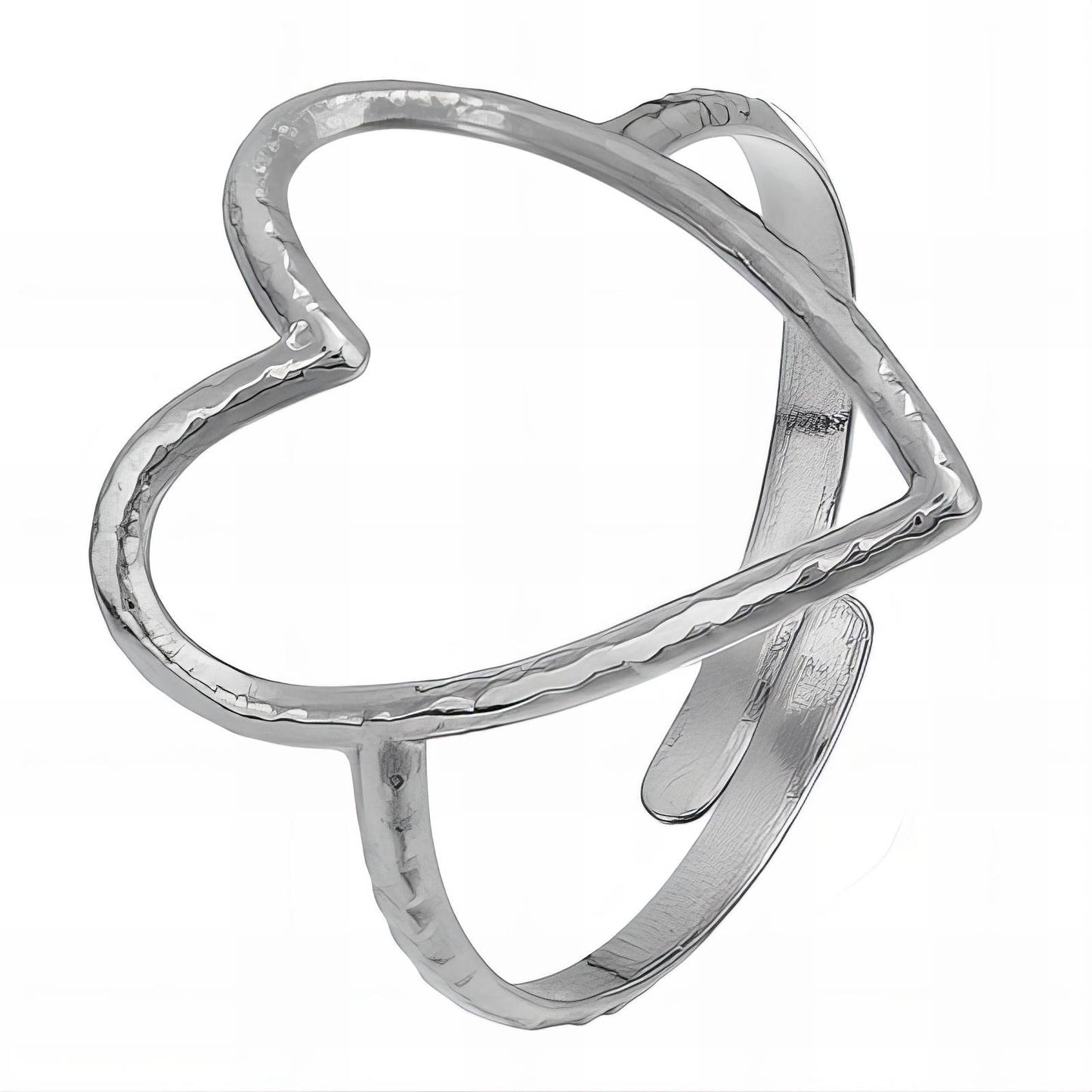 Heart Ring, Stainless Steel