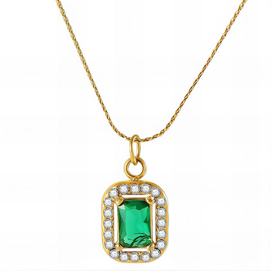Necklace, 18K Gold Plated Steel