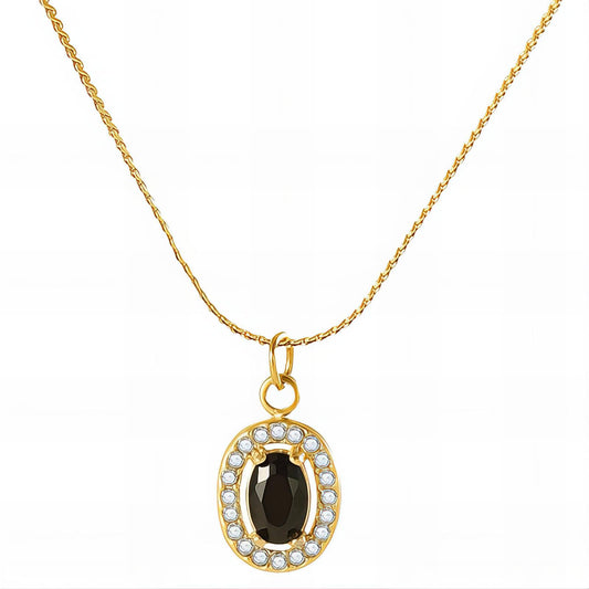 Necklace, 18K Gold Plated Steel
