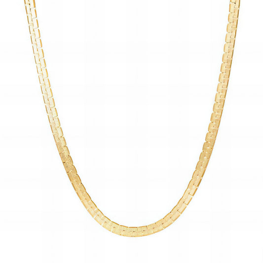 Necklace, 18K Gold Plated Steel