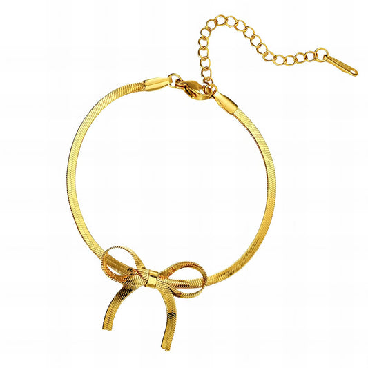 Bracelet, 18K Gold Plated Steel