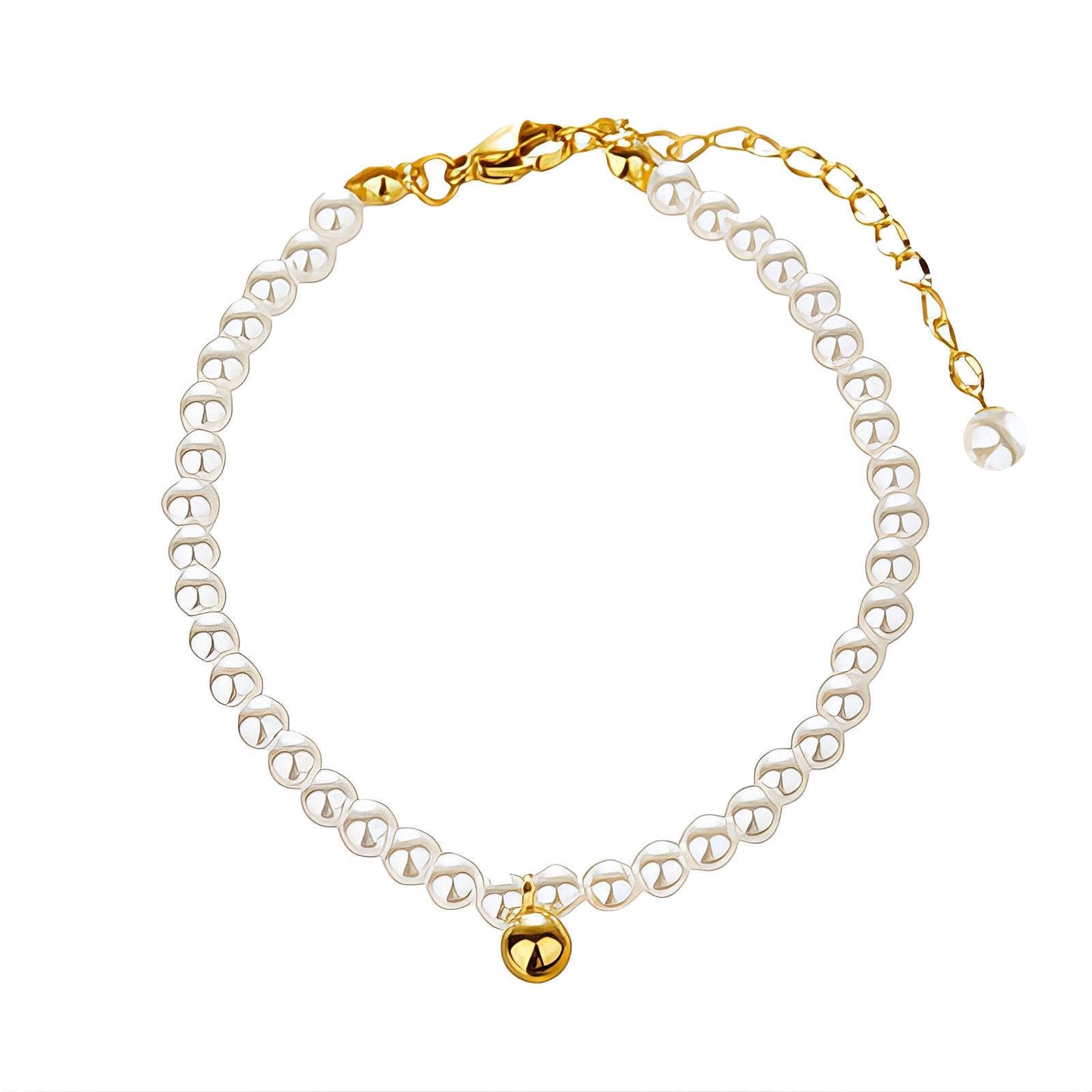Anklet, 18K Gold Plated Steel