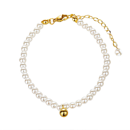 Anklet, 18K Gold Plated Steel