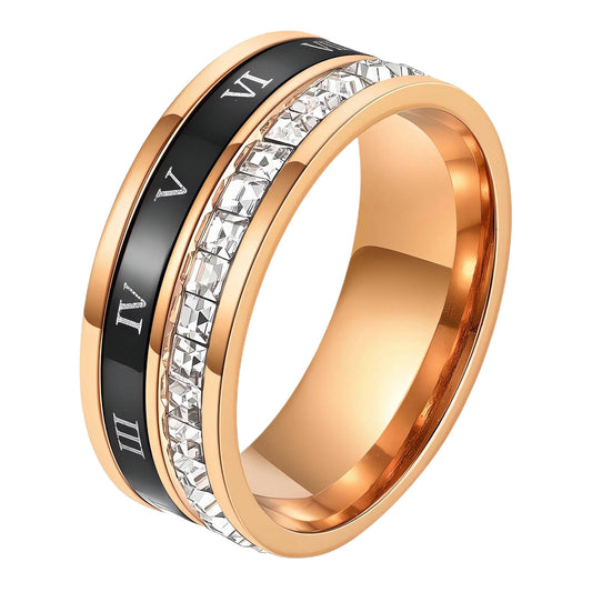 Ring, 18K Gold Plated Steel