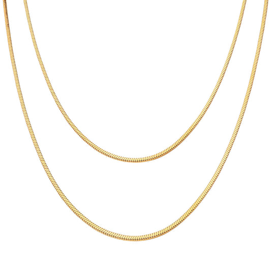 Necklace, 18K Gold Plated Steel