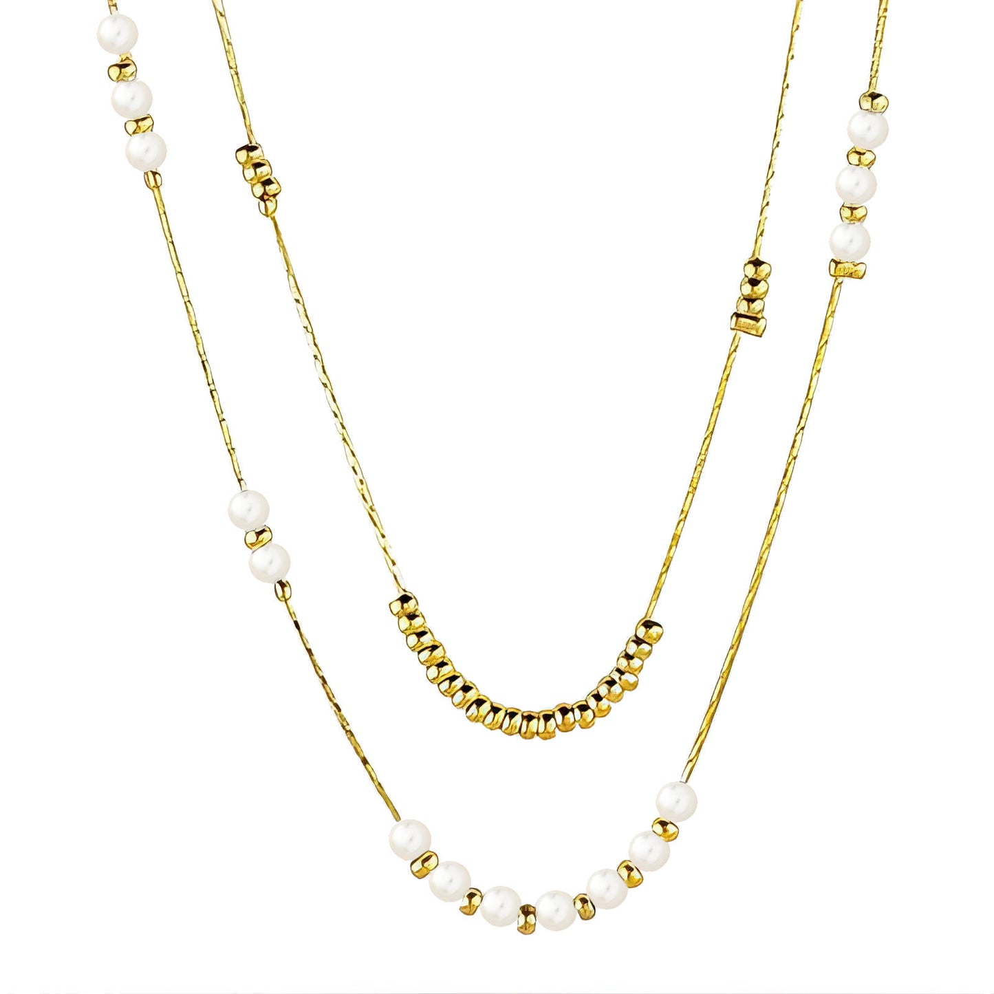 Necklace, 18K Gold Plated Steel