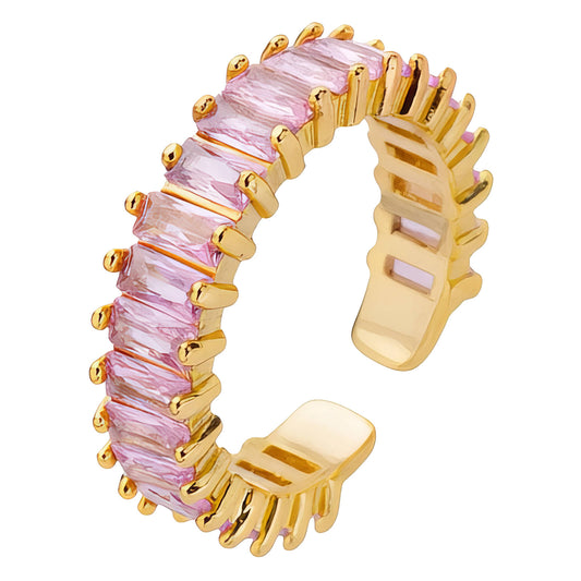 Ring, 18K Gold Plated Steel