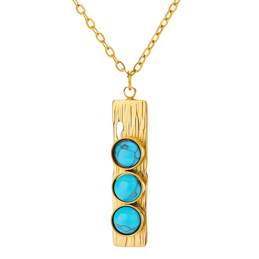 Necklace, 18K Gold Plated Steel – Luxoroia Dainty Waterproof Gold-Plated Jewelry