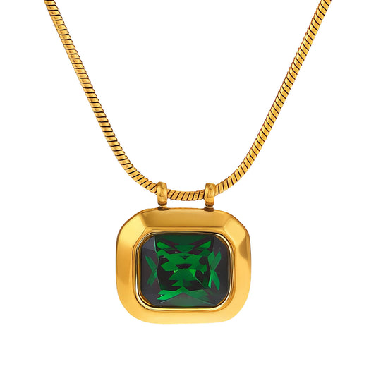 Necklace, 18K Gold Plated Steel – Luxoroia Dainty Waterproof Gold-Plated Jewelry