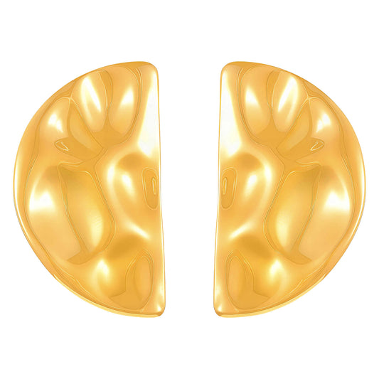 Earrings, 18K Gold Plated Steel